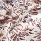 Baumwolle popeline blumen offwhite