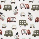 Baumwolle popeline fahrzeuge offwhite