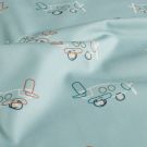 Baumwolle popeline flugzeuge babyblau