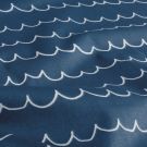 Baumwolle popeline wasser kobalt