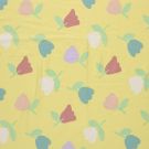 Baumwolljersey blumen gelb