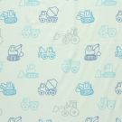 Baumwolljersey fahrzeuge mint