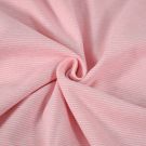 50x70 cm bündchenstoff gestreift 1mm hellrosa