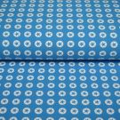 100x150 cm baumwolljersey sterne/kreis türkis