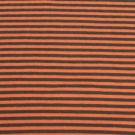 50x70 cm bündchenstoff gestreift 4mm taupe/orange