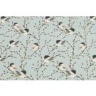 Baumwolljersey digitaldruck kohlmeise grau/blau