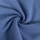 Waffeljersey jersey stahlblau blooming fabrics