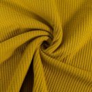 100x140 cm bloomingfabrics waffeljersey ockergelb