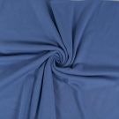 Baumwoll interlock uni stahlblau blooming fabrics