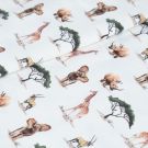 100x150 cm baumwolljersey digitaldruck tiere offwhite blooming fabrics