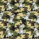 50x150cm baumwolljersey digitaldruck army zebra