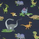 100x150 cm baumwolljersey digitaldruck happy dino marine