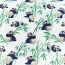 100x150 cm baumwolljersey digitaldruck pandas offwhite blooming fabrics