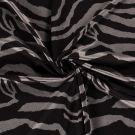 Jersey stoff discharge bedruckt tiere braun