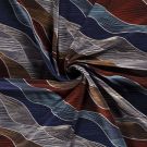 Jersey stoff discharge bedruckt abstrakt königsblau