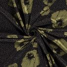 Jersey stoff discharge bedruckt blume grün
