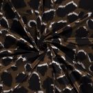 Jersey stoff discharge bedruckt panther pecan 