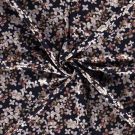 Jersey stoff discharge bedruckt blume violett