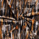 Jersey stoff discharge bedruckt abstrakt braun
