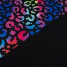 Softshell digitaldruck leopard multicolor/schwarz