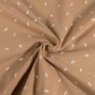 Baumwolljersey striche terrarosa