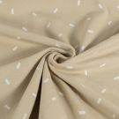 Baumwolljersey striche beige