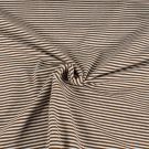 Baumwolljersey gestreift karamell/offwhite