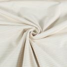 Baumwolljersey gestreift creme/offwhite