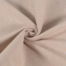 Bündchenstoff gestreift 1mm terrarosa/offwhite