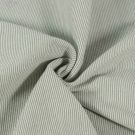 Bündchenstoff gestreift 1mm olivgrün/offwhite