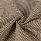 Bündchenstoff gestreift 1mm braun/offwhite