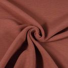 Ottoman ripp-jersey uni rotbraun