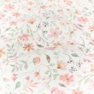 Ripp jersey digitaldruck blumen offwhite