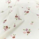 Stretch frottee bedruckt blumen offwhite