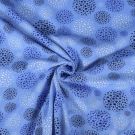 Baumwolljersey abstrakte bällchen mit pünktchen hellblau