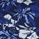 Baumwolljersey abstrakte blumen dunkelblau