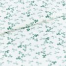 100x150 cm baumwolljersey digitaldruck kleeblätter offwhite blooming fabrics