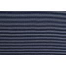 50x70 cm bündchenstoff gestreift 2mm marine/stahlblau