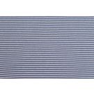 50x70 cm bündchenstoff gestreift 2mm stahlblau/hellblau