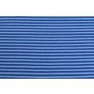 50x70 cm bündchenstoff gestreift 4mm blau/türkis