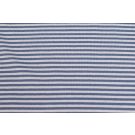 50x70 cm bündchenstoff gestreift 4mm stahlblau/hellblau