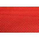 50x140 cm baumwolle christmas kleine sterne rot/gold