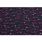 100x150 cm baumwolljersey fisch marine/rot/weiß