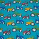 100x150 cm baumwolljersey traktoren petrol