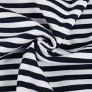 50x70 cm bündchenstoff gestreift 8mm marine