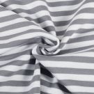 50x70 cm bündchenstoff gestreift 8mm grau