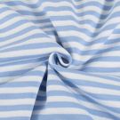 50x70 cm bündchenstoff gestreift 6mm hellblau