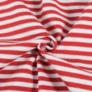 50x70 cm bündchenstoff gestreift 6mm rot