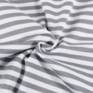 50x70 cm bündchenstoff gestreift 6mm grau