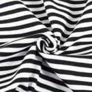 50x70 cm bündchenstoff gestreift 6mm schwarz